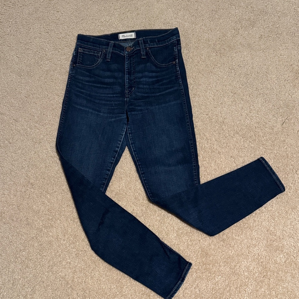 Madewell Indigo Denim Pants hi-rise skinny size 27 - Picture 1 of 12
